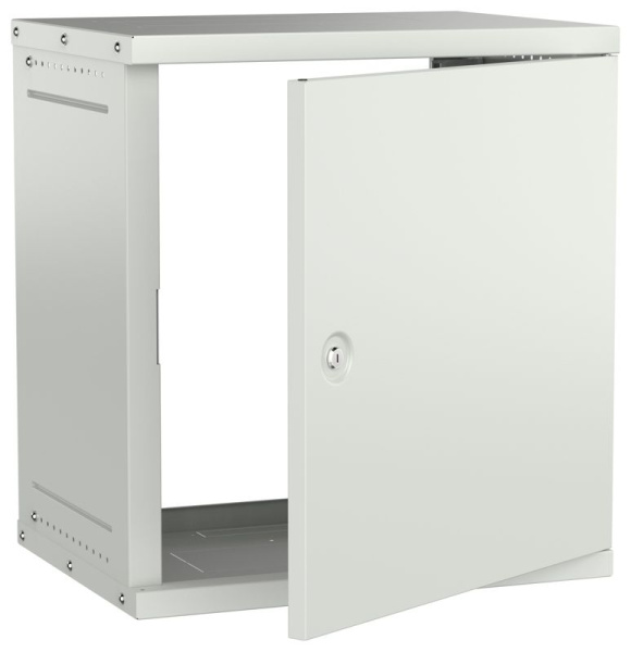 Шкаф настенный 12U 600х450мм дверь метал. сер. GENERICA LWE3-12U64-MF-G
