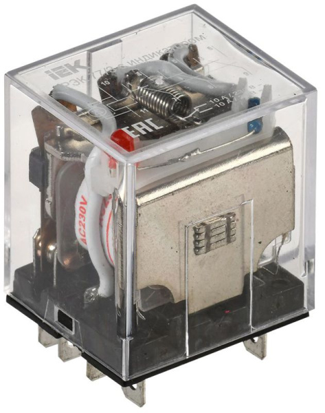 Реле РЭК 77-3(LY3) 10А 230В AC с индикацией (уп.20шт) IEK RRP10-3-10-220A-LED