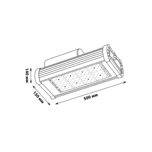 Светильник светодиодный КСС Д ULV-R24J 120W/5000К IP65 SILVER 120Вт 5000К уличный консольный бел. свет Uniel UL-00012293