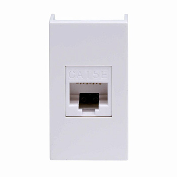 Розетка компьютерная 1-м 1мод. Viva RJ45 кат.5E бел. DKC 45038