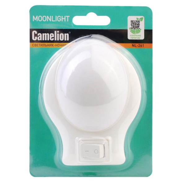 Светильник светодиодный ночник LED с выкл 220В NL-261 Camelion 15379