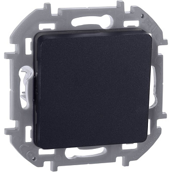 Переключатель 1-кл. Inspiria 10А IP20 250В 10AX механизм антрацит IEK 673653
