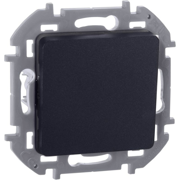 Переключатель 1-кл. Inspiria 10А IP20 250В 10AX механизм антрацит IEK 673653