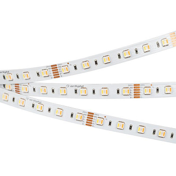 Лента светодиодная RT-B60-12mm 24V RGBW-MIX-5-in-1 20Вт/м IP20 5060 открыт. измен. цветов. темпер. (уп.5м) Arlight 026363(2)