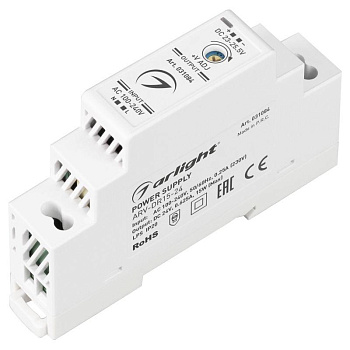 Блок питания ARV-DR15-24 24В 0.63А 15Вт IP20 DIN-рейка Arlight 031084