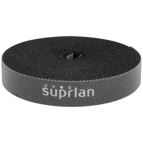 Стяжка мягкая кабельная SUPRLAN 15мм 5м черн. SUPRLAN 06-1301