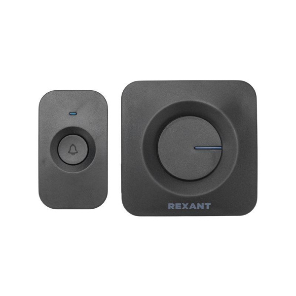 Звонок беспроводной дверной 52 мелодии IP56 черн. Rexant 73-0017