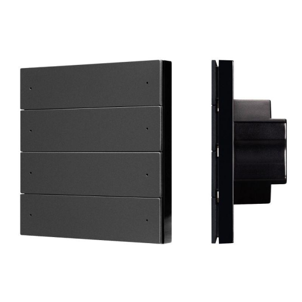 Панель кнопочная SMART-DMX512-801-22-8G-8SC-DIM-IN 230В 2.4G IP20 пластик черн. INTELLIGENT ARLIGHT 039316