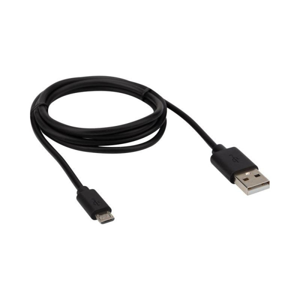 Кабель USB (micro USB) длинный штекер 1М черн. REXANT 18-4268