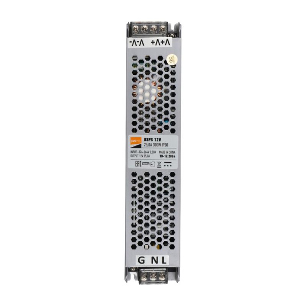 Блок питания для светодиод. ленты BSPS 12В 25.00А 300Вт IP20 JazzWay 5062146