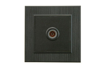 Розетка TV проходная Karea LINE STAR чер. Makel 86054007