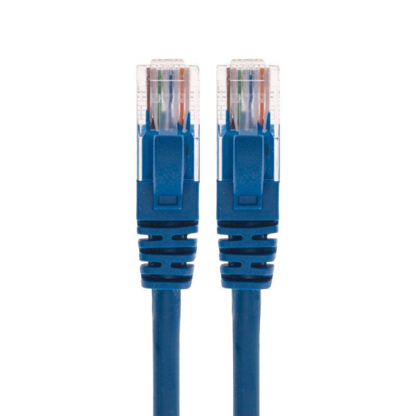 Патч-корд U/UTP CAT 5e RJ45-RJ45 26AWG LSZH син. 0.3м Rexant 02-0104-03