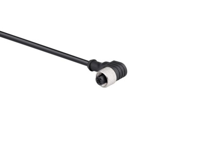 Кабель соединительный 2м с гнездом M12х4 90град. ПУ IP68 EMAS SKM12P4DXP2