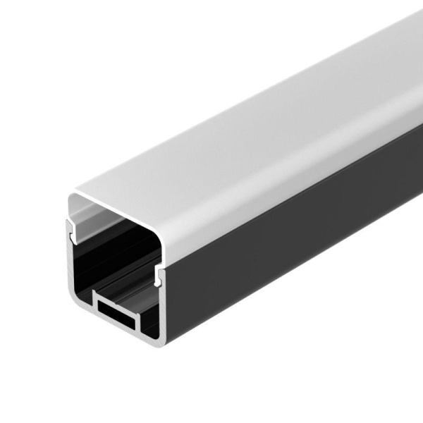 Профиль LINE-D-3030-2000 SQUARE BLACK+OPAL L2000 с экраном алюм. (компл.) Arlight 055073