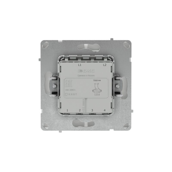 Переключатель 2-кл. KANT с подсветкой бел. магнолия DKC 7000144