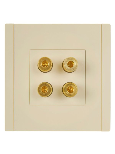 Аудиорозетка 4-м FORTE&PIANO FP439 ваниль IEK FP-S40-K10