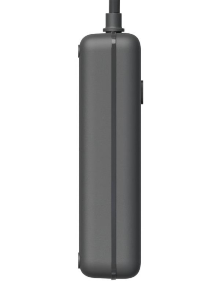 Удлинитель с сетевым фильтром 3х1.5м 10А 4USB + 2USBC 2500Вт ПВС 3х1 прямоуг. черн. КОСМОС FKsm1.5m-3gPF(B)USB