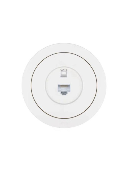 Розетка компьютерная СП OSEN RJ45 кат.6 механизм бел. LEZARD 743-0288-140
