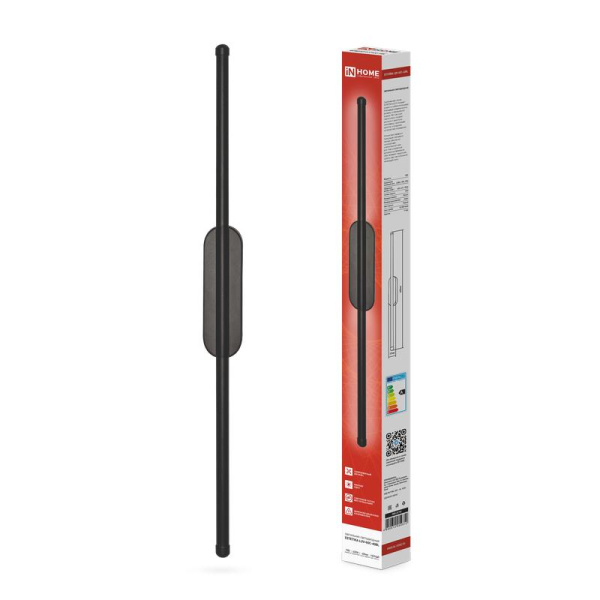 Светильник светодиодный ESTETIKA LUV-60C-40BL 10Вт 4000К 700лм 230В 600х50х25 черн. IN HOME 4690612054810