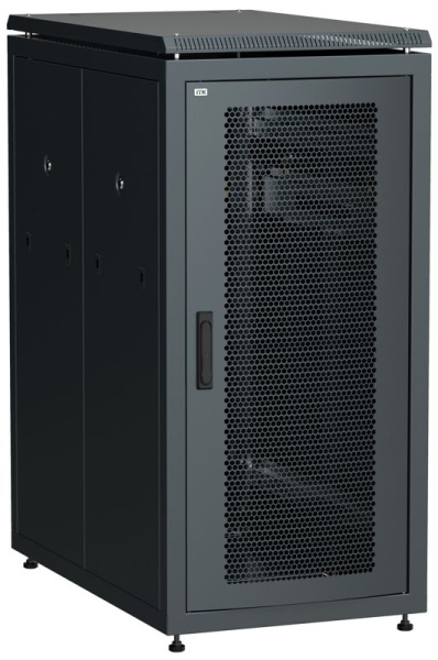 Шкаф сетевой LINEA N 19дюйм 28U 600х1000мм перфорир. передн. дверь черн. ITK LN05-28U61-P