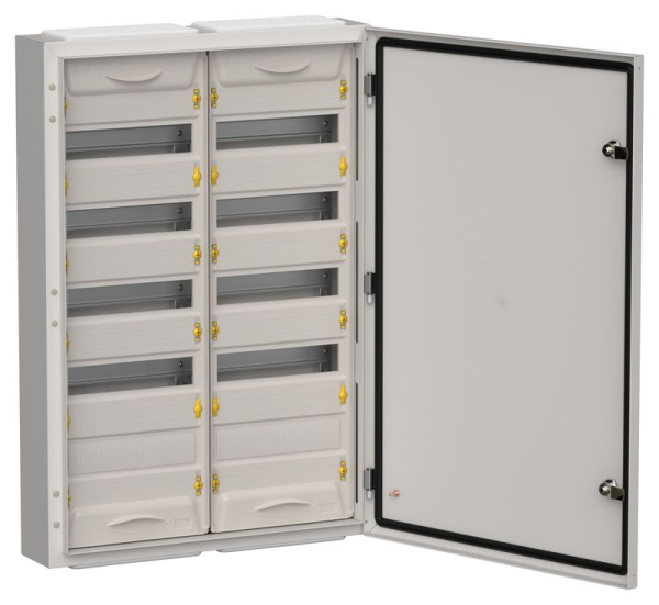 Корпус ЩРн-120 (2х60) TITAN 5 835х570х140 IP54 метал. сер. IEK TI5-50-N-2X060-54-7035