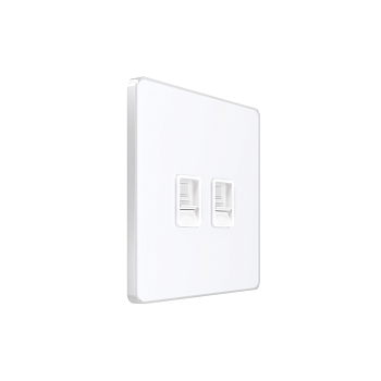 Розетка информационная 2-м СП Systeme Infinity RJ45 кат.6 IP20 арктич. лед SE FSE000188