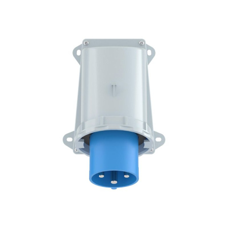 Вилка настенная 63А 2P+E 250В IP67 DKC DIS245M6393