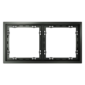 Рамка 2-м S70 пластик. титан Voltum VLS100206