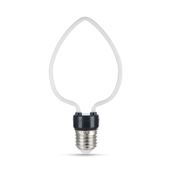 Лампа светодиодная филаментная Filament Artline 4Вт Heart матов. 2700К тепл. бел. Е27 330лм milky GAUSS 1003802104