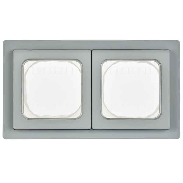 Рамка 2-м СП FLITE Рпро-2-55-ФлС IP55 сер. IEK FI-M20-32-55-K03