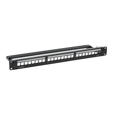 Патч-панель 19дюйм 1UCAT5E 24 модуля RJ45 неэкранированная DKC RN5PPU24