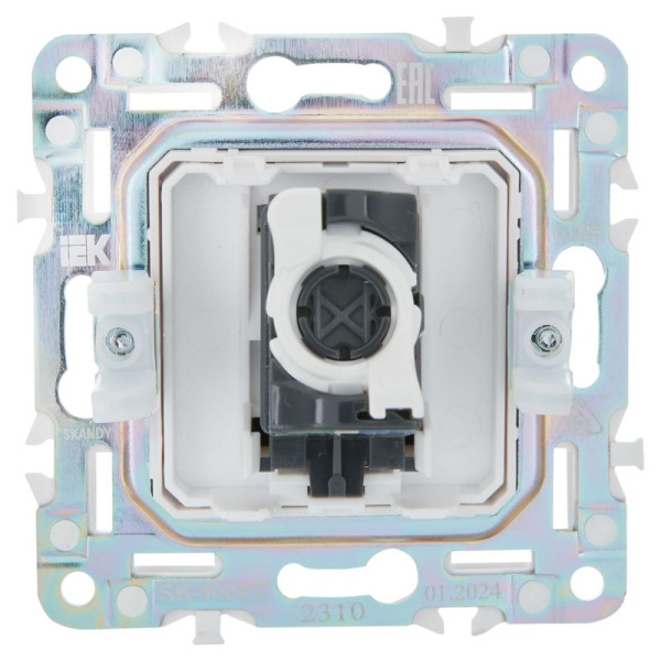 Розетка компьютерная RJ45 кат.5E SKANDY SK-K01T титан IEK SK-K10-1-K48