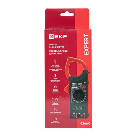 Клещи токовые цифровые M266C Expert EKF In-180702-pc266C