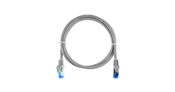 Шнур коммутационный F/UTP 4 пары кат.6 (Класс E) 250МГц 2хRJ45/8P8C T568B заливной с защитой защелки мж BC (чистая медь) 26AWG (7х150мм) LSZH нг(А)-HFLTx свет./сер. 15м NIKOMAX NMC-PC4SE55B-ES-015-C-GY