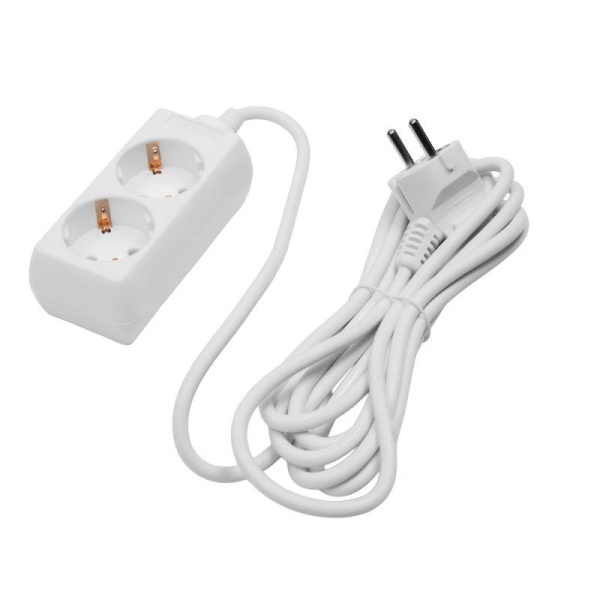 Удлинитель 2х3м с заземл. 10А IP20 S 2х3-Z 2.2кВт ПВС 3х0.75 Volsten 9309