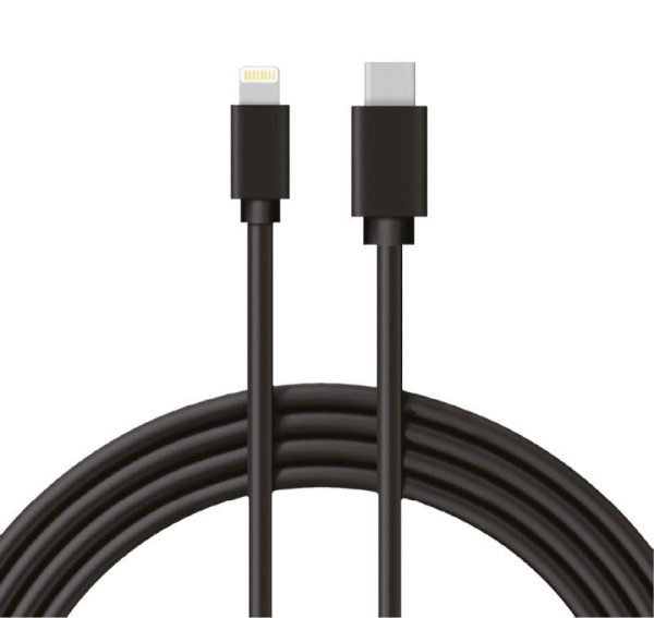 Кабель Type-C-Lightning 3A/1m/PVC/black Rexant 18-1827