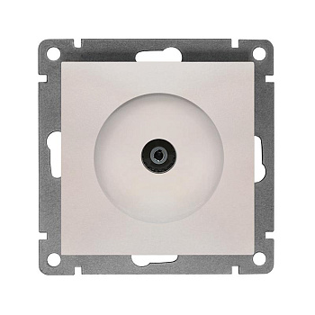 Розетка телевизионная TV 1-м СП Афина механизм жемчуж. Universal A0027-OBr