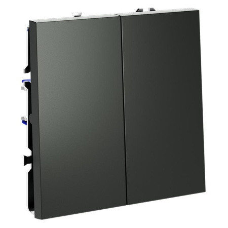 Выключатель 2-кл. СП S70 10А механизм титан Voltum VLS020106