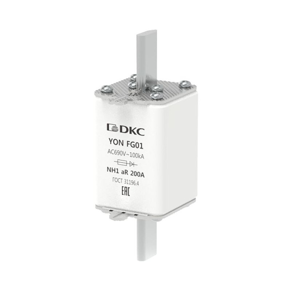 Предохранитель YON ножевого типа FG1 200А 690В хар-ка aR DKC 1FG01-0200-690V-AR