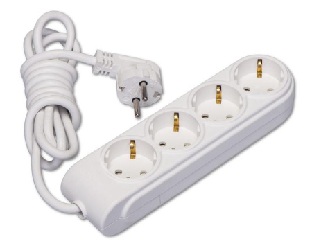 Удлинитель 4х15м с заземл. 16А IP20 защ. шторки Makel N4210093