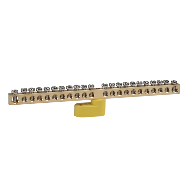 Шина нулевая с одним изолятором OptiKit BB-O-PE-S-22-6х9 желт. КЭАЗ 277937