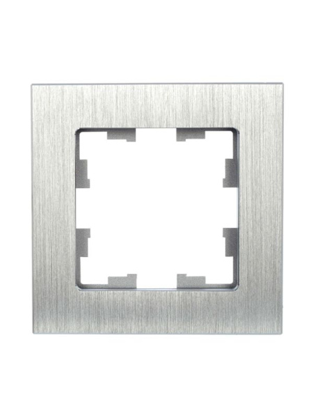 Рамка 1-м BRITE РУ-1-1-БрА металл алюм. IEK BR-M12-M-K47