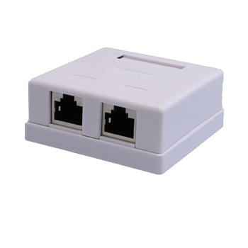 Розетка компьютерная 8P8C RJ-45 FTP кат.6 2 порта (DIY) SUPRLAN 10-0353-1