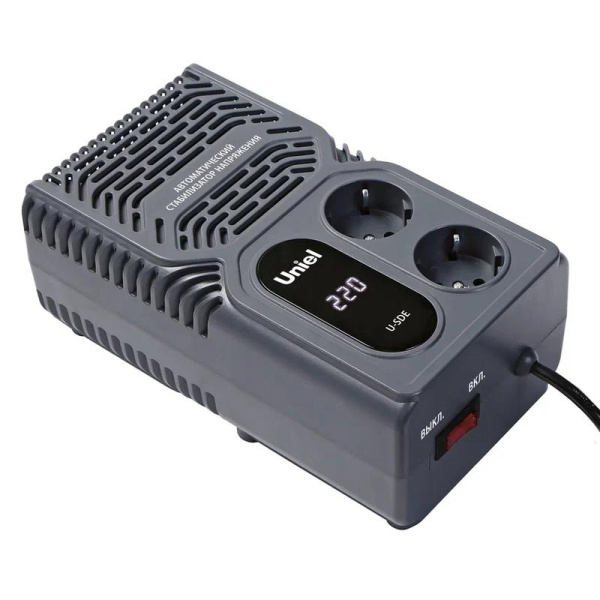 Стабилизатор напряжения U-SDE 1000W 1ф 1кВА настольн. Uniel UL-00012767