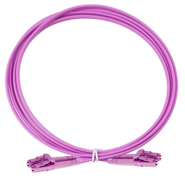 Патч-корд оптический дуплексный OM4 2х50/125 LC-LC 3м Eurolan 41F-40-LC-LC-03