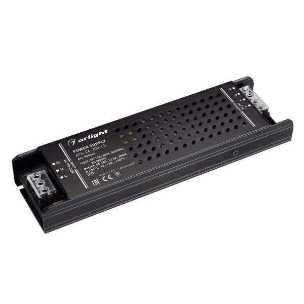 Блок питания ATS-24-300-LS 24В 12.5А 300Вт IP20 сетка Arlight 049066