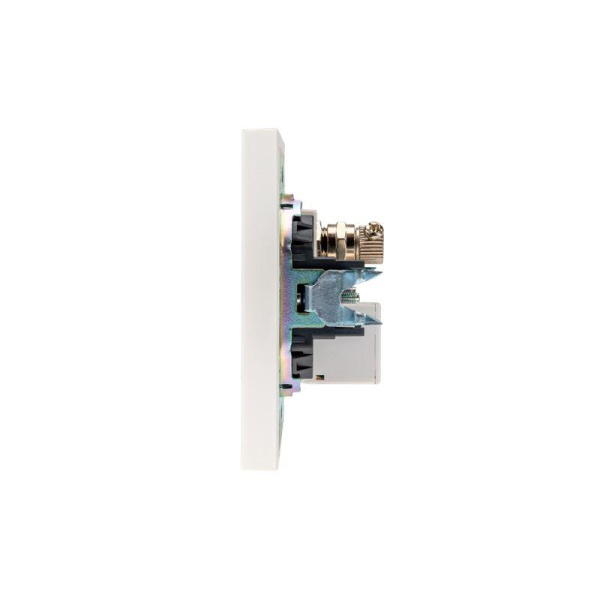 Розетка компьютерная + телевизионная СП STRONG MIELE RJ45 кат.6 + TV жемчуж. Kranz KR-78-0722-4