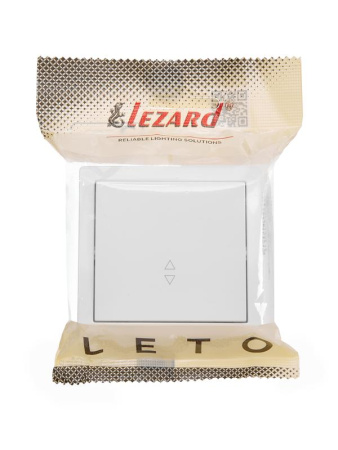 Выключатель проходной 1-кл. ОП LETO бел. LEZARD 752-0200-105