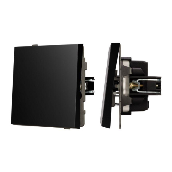 Выключатель звонковый SWT-TENDO-MKR1-PL-BK 10А 230В механизм Arlight 054143