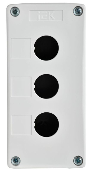 Корпус КП103-Р 3-м для кнопок бел. IEK BKP10-3-K01-R